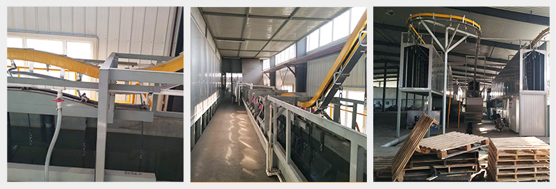 龙成汽车配件电泳流水线案例！