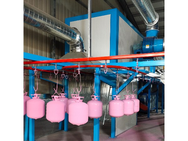 安徽气瓶喷涂线调试结束